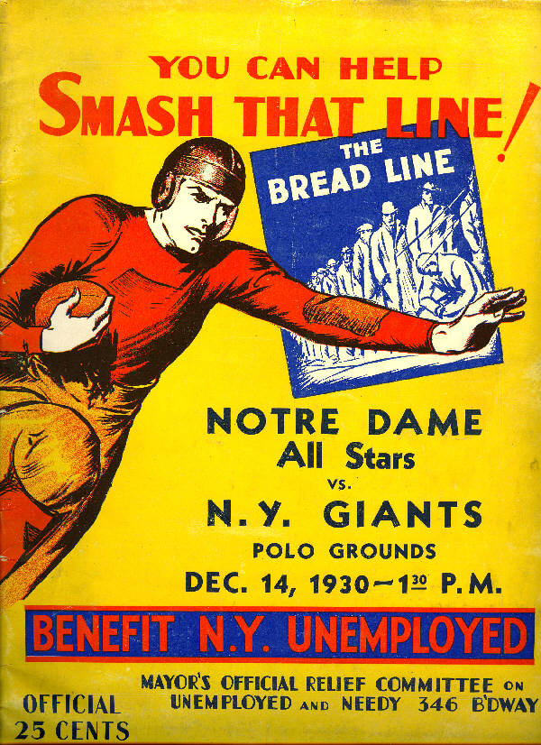 Giants Notre Dame Dec 14 1930.jpg (177790 bytes)