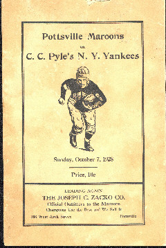 1928 Maroons v Yankees.jpg (47376 bytes)